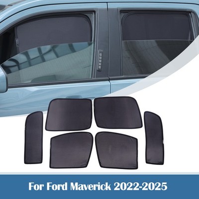 Magnetic Window Sunshade Mesh Screen UV Visor For Ford Maverick 2022-2025 6PCS