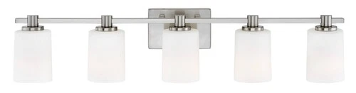 Hinkley Karlie 35 1/2"W Brushed Nickel 5-Light Bath Light - Picture 9 of 10