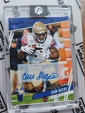 2020 Panini Prestige Rookies Cam Akers #216 Xtra Points Blue Signatures (AU, RC)