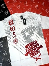 Famous Stars And Straps Racing Crew Shirt NWT Small Travis Barker Blink 182 Y2K