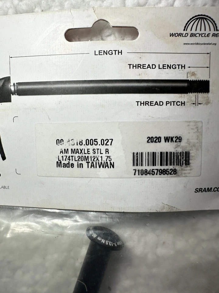 SRAM Stealth Maxle 174mm MTB Thru Axle NEW - Image 3 of 3