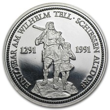 Switzerland 1 oz Platinum Shooting Thaler BU/Proof Random 2002.46 per troy oz