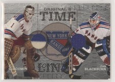 2003 Original Six New York Rangers Memorabilia Ed Giacomin Dan Blackburn HOF a4e