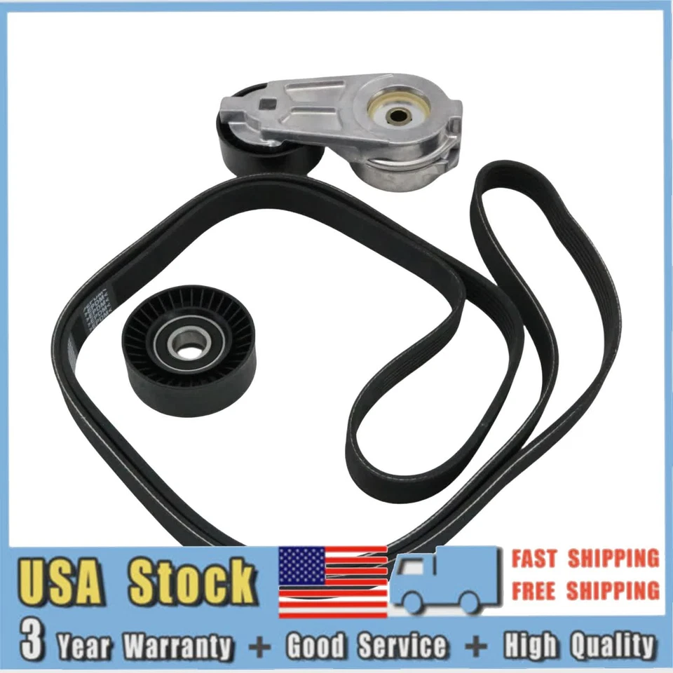 Serpentine Belt Drive Component Kit for Chrysler 300 Dodge Durango Charger 6.4L - Image 2 of 4