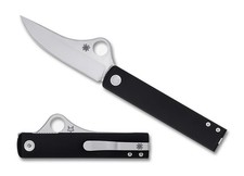 Spyderco Knives Essenza C272ALBKP Black Aluminum N690Co Stainless Pocket Knife