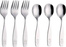ANNOVA Kids Silverware 6 Pieces Children'S Safe Flatware Set Stainless Steel - 3