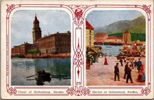 1909 Gothenburg Sweden Canal & Harbor J. Austen Co. Vintage Postcard 1909 Gothenburg Sweden Canal & Harbor J. Austen Co. Vintage Postcard