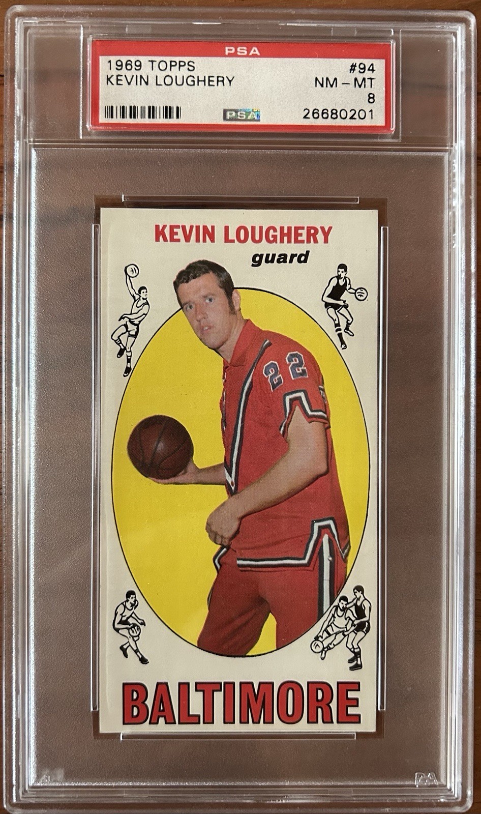 1969-70 Topps Basketball Kevin Loughery PSA 8 #94 RC