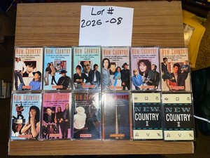 Audio Cassette Lot #2026-08: 12 New Country Magazine tapes (5 SEALED)