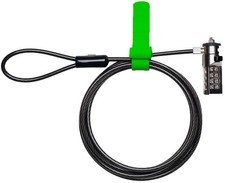 ChargeTech Anti-Theft Security Hardware Cable Combination Lock Kit for Laptop,