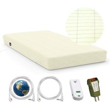 Grounding Fitted Sheet Kit Queen Size 15" Deep Pocket Earthing Fitted Bottom ...