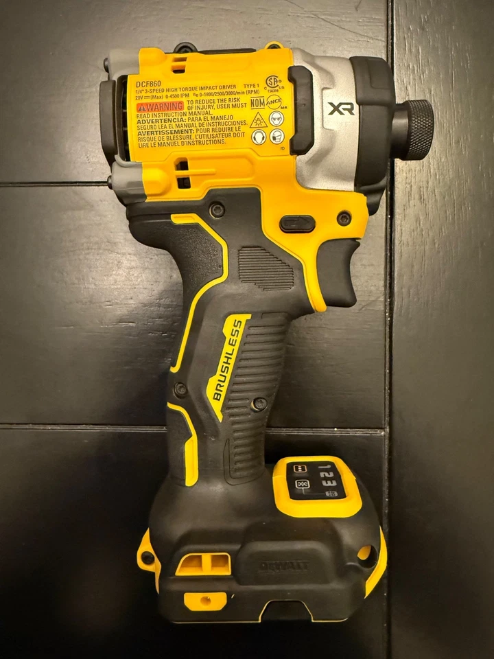 DEWALT DCF860 20V MAX XR 1/4” Brushless Impact Driver – New Open Box Tool Only - Image 3 of 3