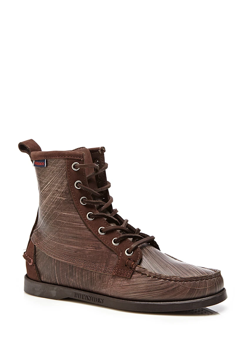 Sebago Brown Real Genuine Craftsmanship Leather Lace-Up Women’s Men\'s Boots 10 Sebago | Shoes | Sebago Mens Brown Leather Boots 4 | Poshmark main image 4