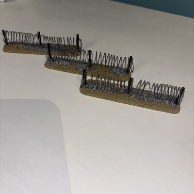 Wargame Gelände Stacheldraht, 28mm 25mm bemalt Konvolut 3 Stück bemalt wie abgebildet