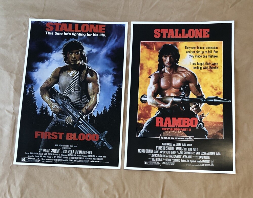 FIRST BLOOD AND RAMBO FIRST BLOOD 2 - CHOOSE 11