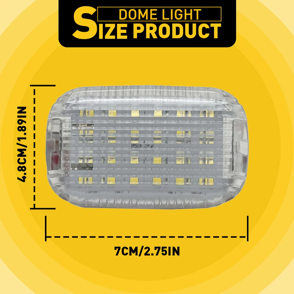 2x Domo Interior Luz LED Área de Carga para Ford Transit 150 250 350 HD 2015-2024 Foto 2 de 4