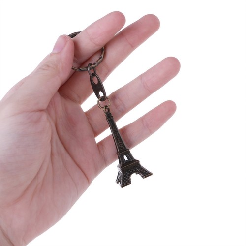 5cm Bronze Tone Paris Eiffel Tower Figurine Statue Vintage Alloy Model Decor - Picture 3 of 6
