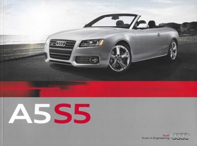 2011 AUDI A5 S5 CABRIOLET sales brochure catalog US 11 2.0T 3.0