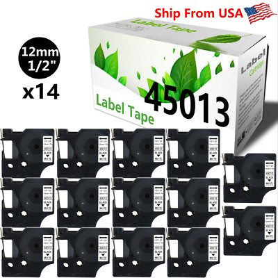 14 Pack 45013 Label Tape use for Dymo Label Maker 260P PC PC2 PNP Wireless PnP