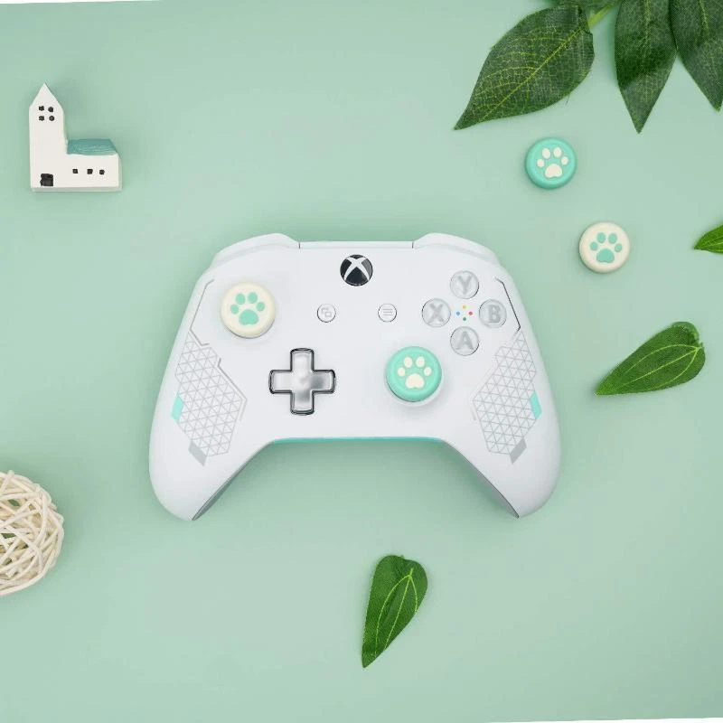 4PCS Thumbsticks Cover Set Cat Paw Thumb Grips GeekShare for Xbox One Controller - Image 4 of 4