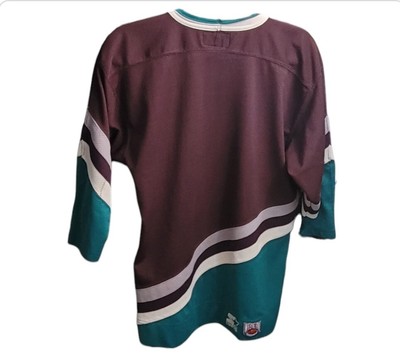 Maillot De Hockey Anaheim Mighty Ducks Vintage Homme Noir - Taille M, CCM Années 1990, Occasion
