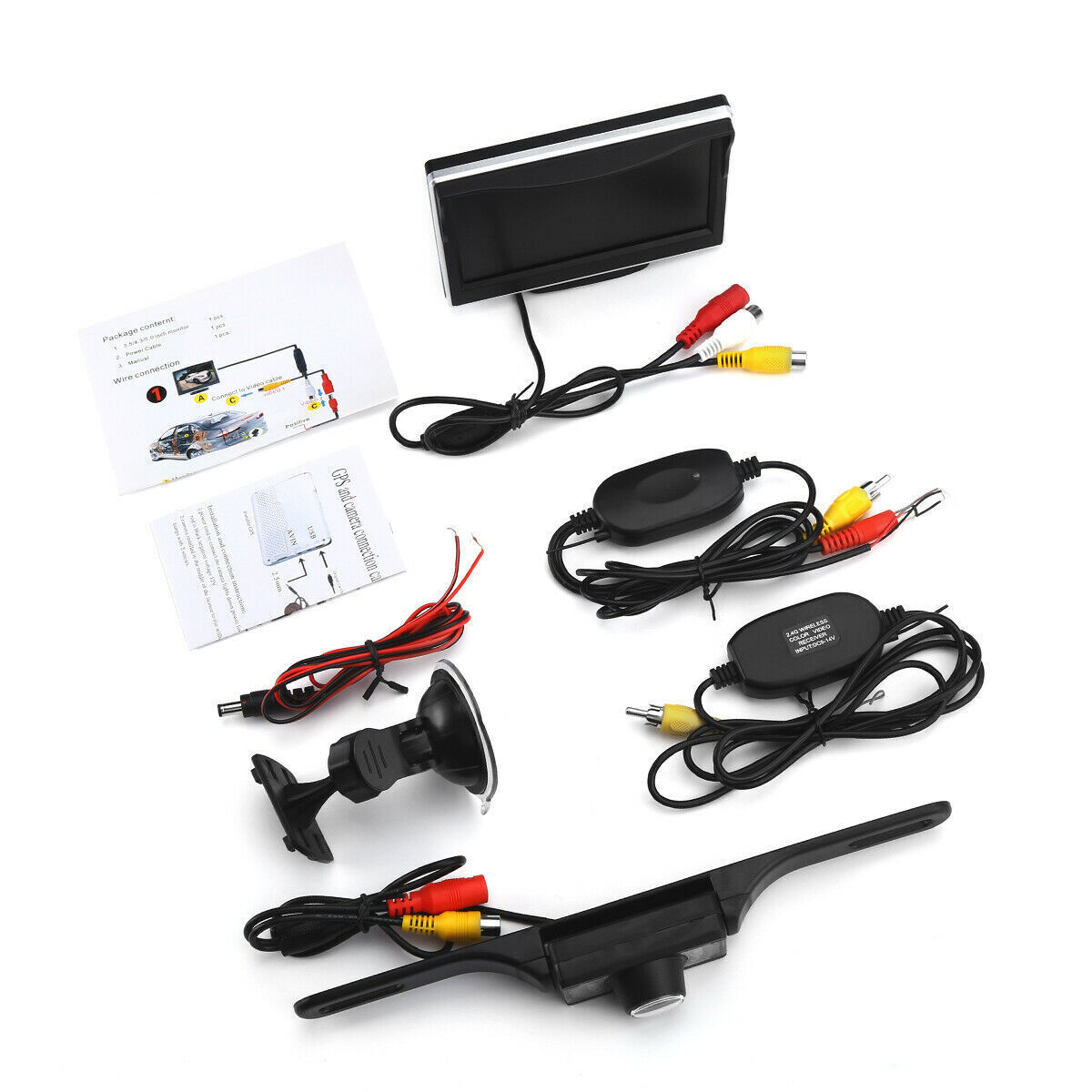 Wireless Car 5" Monitor  Backup Camera Rear View HD Parking System Night Vision