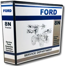 Ford 8N Tractor Master Service Repair Manual Parts Catalog Operators 886Pg
