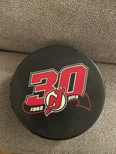 NJ New Jersey Devils NHL 30th Anniversary Puck SGA 1982-2012