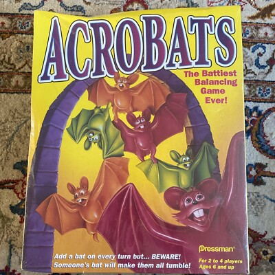 Acrobats The Battiest Balancing Game Ever 1986 Pressman Ages 6 & Up