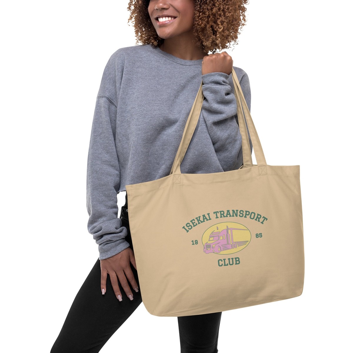 Isekai Transport Club Fun Anime Large Organic Tote Bag | eBay