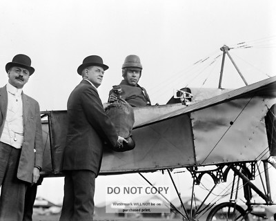 EARLE OVINGTON PILOT OF FIRST OFFICIAL AIRMAIL FLIGHT 1911 - 8X10 PHOTO (AZ-148)