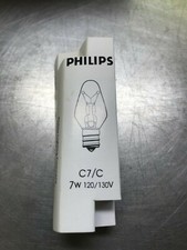 GENUINE Philips 7C7 Clear Night Light Candle Lamp BULB 7 Watt C7 Candelabra C7/C