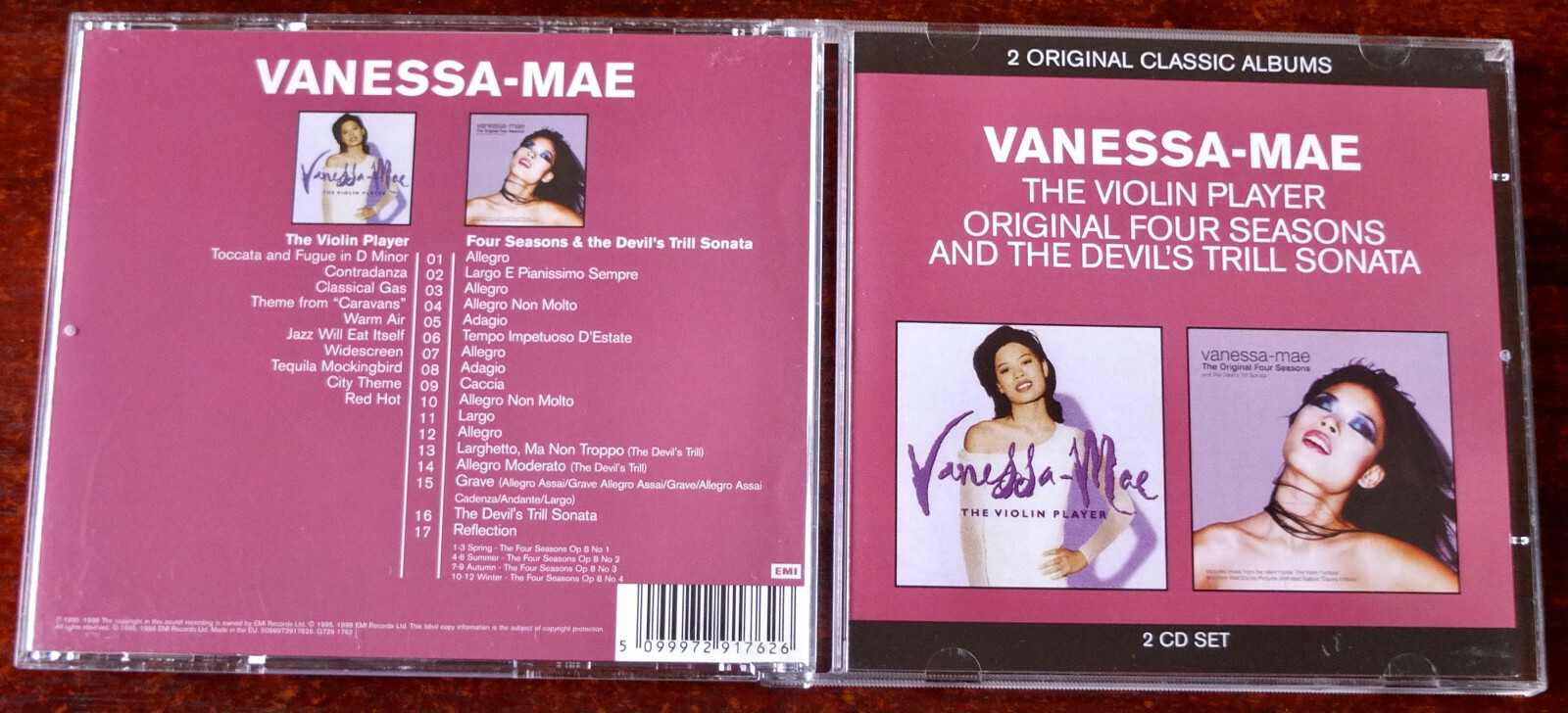 EMI VANESSA MAE THE VIOLIN PLAYER 2CD (2011) EU VIVALDI 4 SEASON'S DEVIL'S TRILL
