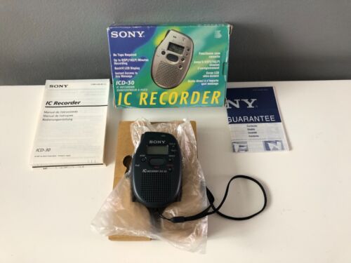 Sony ICD-30 Handheld Digital Voice Recorder New in Box - Afbeelding 1 van 12