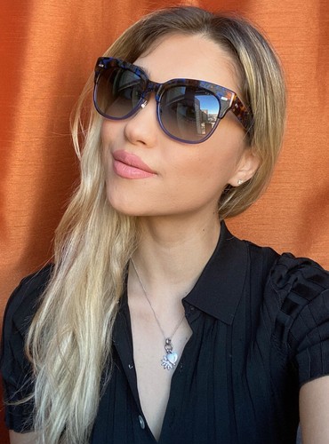 Neu GUCCI Oversized Tortoise Blue 54mm Damen Sonnenbrille - Bild 11 von 11