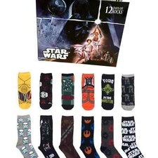 Men's Star Wars 12 Days of Christmas Casual Socks - 10-13