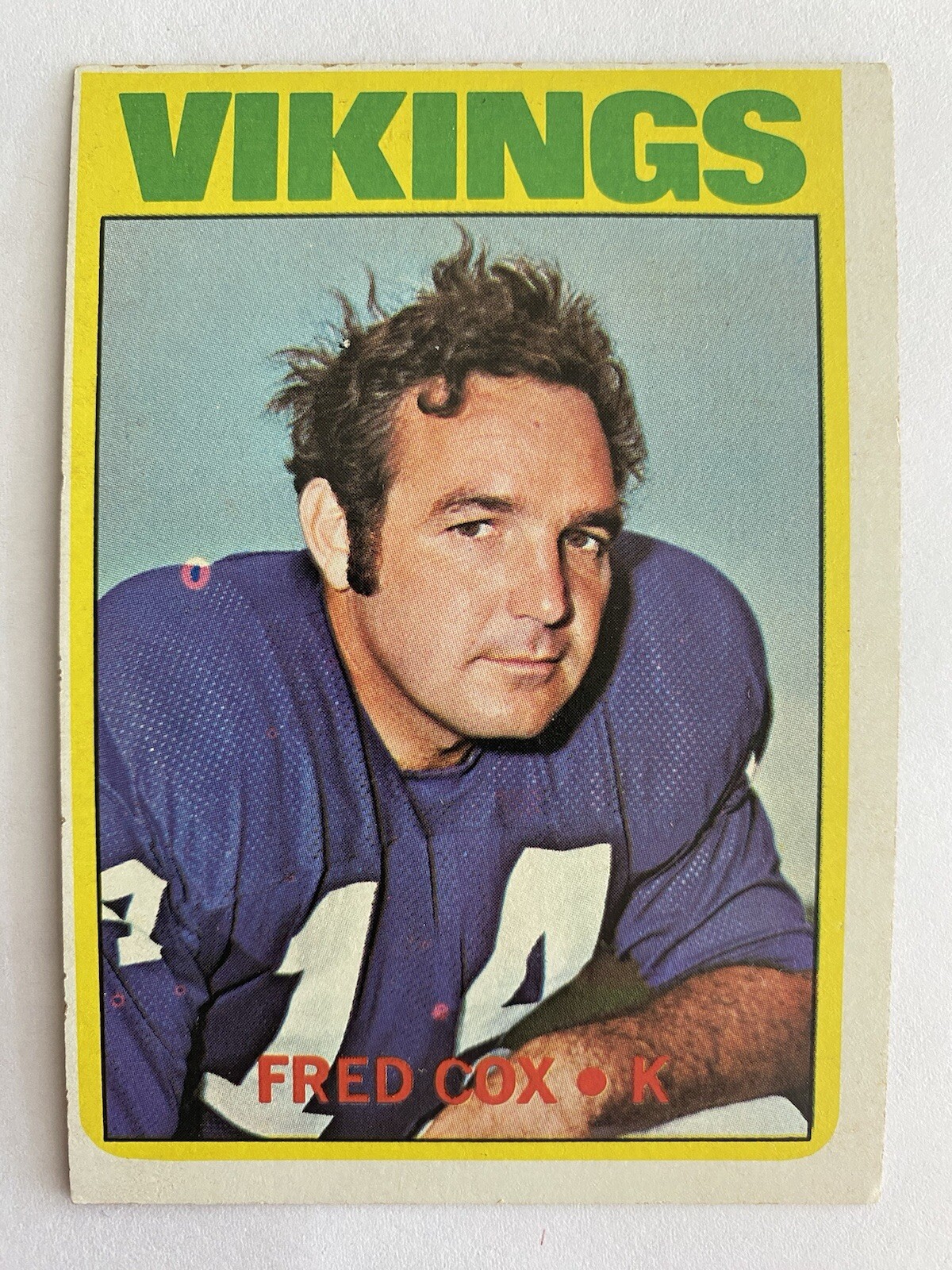 1972 Topps Football #194 Fred Cox