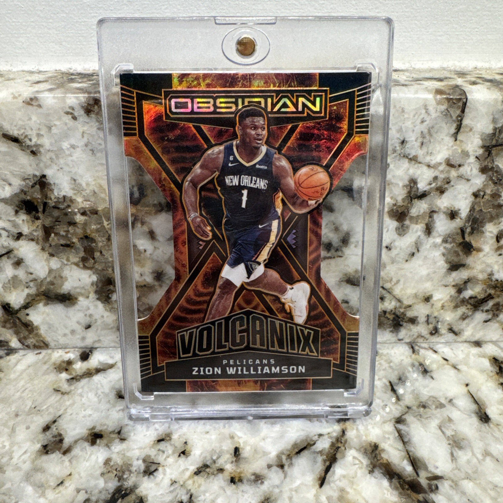 2022-23 Obsidian Zion Williamson Volcanix Case Hit! SP Pelicans