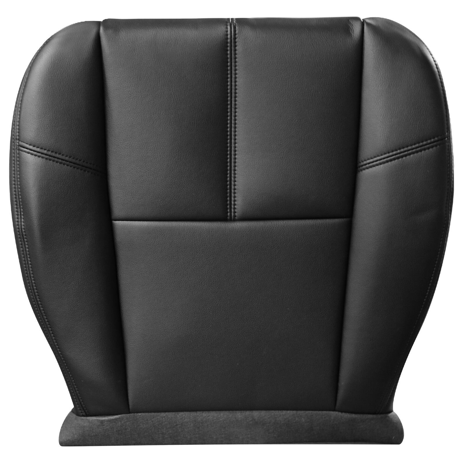 For Chevy Silverado 0814 Console Armrest Cover Bottom Black Leather