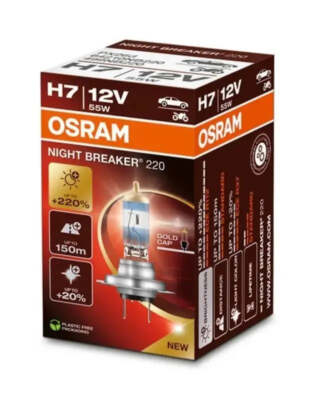 H7 12V 55W PX26d NIGHT BREAKER  220 +220% OSRAM Autolampe Glühbirne.