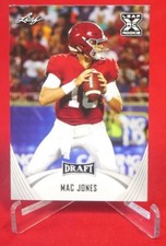 Mac Jones Rookie 2020 Football Card Leaf #6 Mint