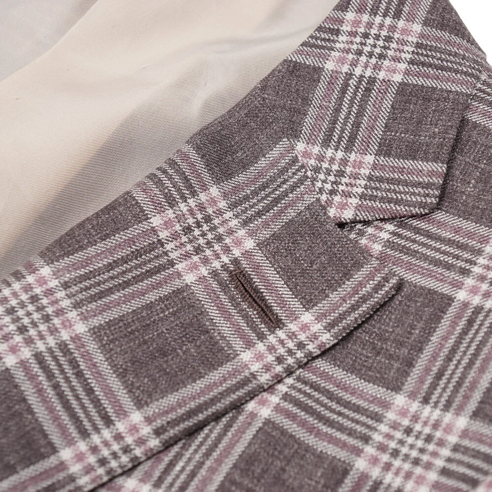 NUEVO CON ETIQUETAS $3495 D'AVENZA Abrigo deportivo de lana-seda-lino con parches de gamuza en el codo 40R Foto 4 de 4