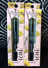 2pk IONI BLACK LASH GLUE 2 IN 1 LINER PRECISE FELT TIP PEN 24H WEAR FALSE LASHES