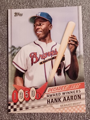 2020 Topps Decades' Best Insert Henry Aaron #DB-4  HOF    Hammerin' Hank