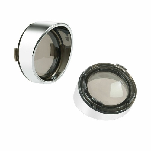 Turn Signal Lens Cover Guard Bezels Visor Trim Ring For Harley Softail Sportster - Picture 12 of 36