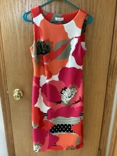 Calvin Klein Womens Floral Print Sheath Dress size 6 preowned