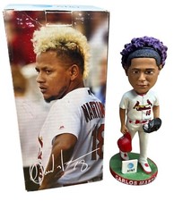 Carlos Martinez Bobblehead Mystery Hair presented by AT&T Purple dreadlocks