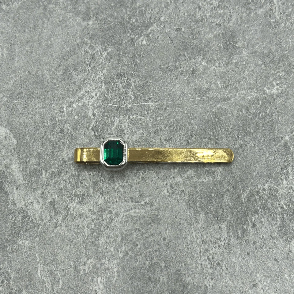 Swarovski Emerald Green Stone Embellished Gold Hairclip Accessory - Image 3 of 4