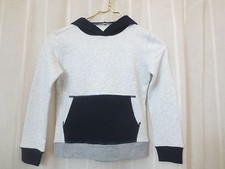 Crewcuts Hoodie Sweatshirt Sweater Navy Blue Heather Grey Sz 6-7 NWT