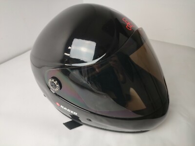 Triple Downhill Racer Helmet XS/S Black Gloss NEW FREE